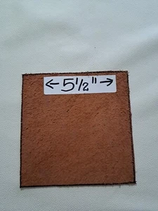 RECORTES DE CUERO GENUINO BEIGE 5.5"" 5.5"" CUERO DE CALIDAD ITALIANA SUPERIOR - Imagen 1 de 8