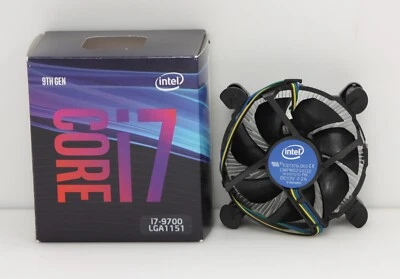 NEW Geninue Intel E97379-003 Heatsink/Fan for LGA1151 CPU w/ Core i7 8th Decal. - Image 1 of 4