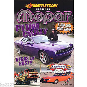 MOPAR - PLUM CRAZY, Dodge SRT8 Challenger, New-Vintage Mopar DVD, FACTORY SEALED