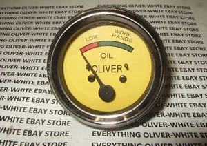 OLIVER TRACTOR OIL PRESSURE GAUGE SUPER 44 55 66 77 88 Sparex S.53146 0-15 PSI - Picture 1 of 6
