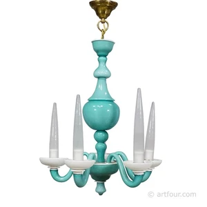 Murano Art Glass Chandelier by Gio Ponti for Venini 1940s - Picture 1 of 11