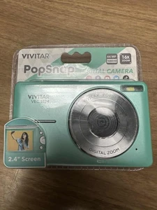 Cámara digital Vivitar Pop Snap Green Vec S124 nueva - Imagen 1 de 4