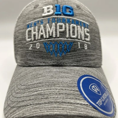 Michigan Wolverines 2018 Big Ten Tournament Champions Trucker Hat Snapback Cap Foto 1 de 4