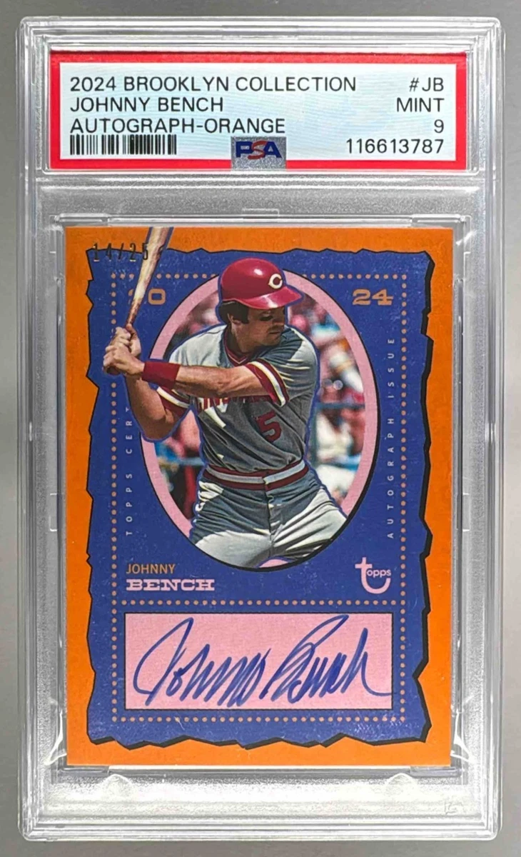 Johnny Bench Cincinnati Reds Serial Numbered Baseball Trading