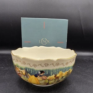 LENOX Fine Ivory China DISNEY'S SNOW WHITE BOWL 6" Inch in Original Box Made USA - Picture 1 of 10
