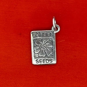 Retired James Avery Sterling Silver Garden Seeds Charm / Pendant - Picture 1 of 3