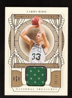 2020-21 Panini National Treasures Larry Bird Timeless Treasures Jersey 97/99 - Image 1 of 2