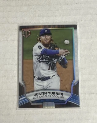 2022 Topps Tribute #57 Justin Turner Dodgers - Image 1 of 2