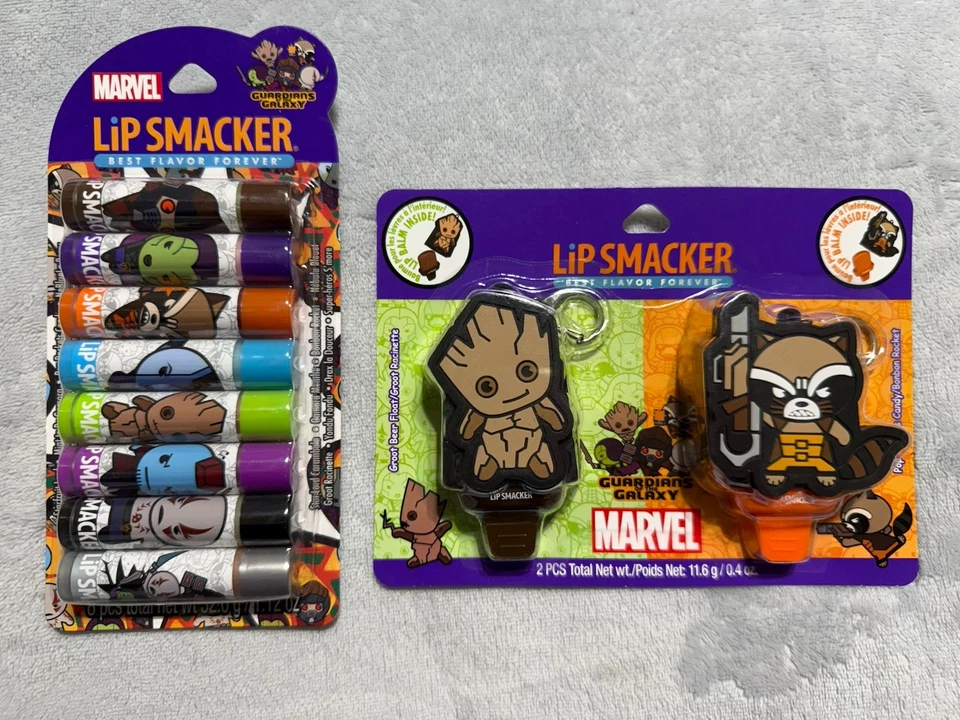 Juego de 2 Lip Smacker X Marvel Guardianes de la Galaxia - ¡NUEVO EN CAJA! Foto 1 de 1