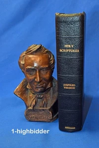 1976 Leather Holy Scriptures Inspired Version RLDS Indexed Gold Page Edges More+ - Bild 1 von 15