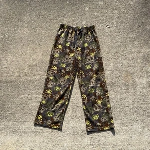 Arizona Co. Fleece Skulls Sweat Pants Lounge Pants Boys Size Medium 10/12 - Picture 1 of 7