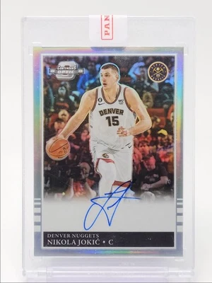 NIKOLA JOKIC 2022-23 CONTENDERS OPTIC 1985 TRIBUTE HOLO PRIZM AUTO Q5118 - Image 1 of 2