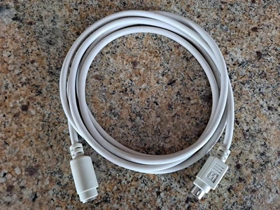 PS/2 Mini-Din 6-pin Male to Male Cable for Computer Keyboard Mouse 6 Feet, Gray - Image 1 of 4