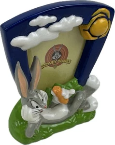 Warner Bros Ceramic Photo Frame Multicolor Looney Tunes Bugs Bunny Vintage 1997 - Picture 1 of 4