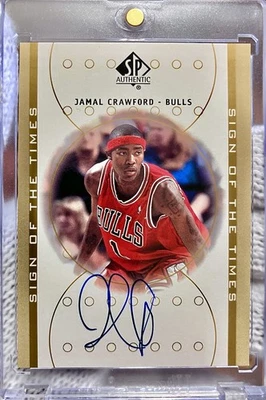 Jamal Crawford 2000-01 SP Auténtico Sign of the Times Automático #JC Chicago Bulls Foto 1 de 2