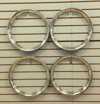14" NEW Stainless Steel Beauty Rings TRIM RING SET Of 4 - Image 1 of 4