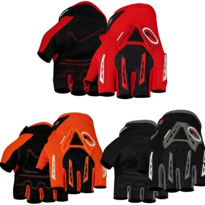 Outdoor Sport Motorcycle Half Finger Gloves Women Men Shockproof Bicycle US FAST - Image 1 of 4