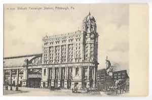 FRÜHE S/W ANSICHT, WABASH PASSAGIERSTATION, PITTSBURGH TERMINAL ~ PITTSBURGH, PA - Bild 1 von 1