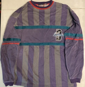 PB & Co Vintage Long Sleeve Shirt 90s Vintage Authentic D Purple Red Green SZ LG - Picture 1 of 3
