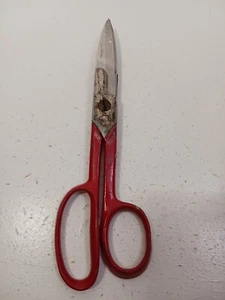 Vintage Boker Stainless Steel Kitchen Shear Red Handle - Picture 1 of 7