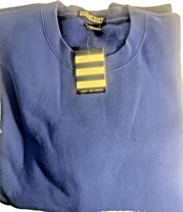 Lands' End XL Cobalt Blue Women's Crew Sweatshirt XL 18-20 NEW - Picture 1 of 6
