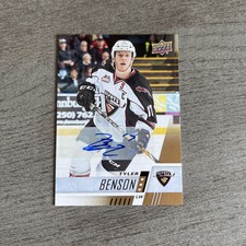 Oilers - 2017-18 CHL Autographs #81 Tyler Benson Auto WHL Vancouver Giants