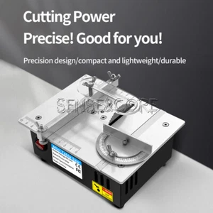 Mini Woodworking Table Saw Electric Multi-Function Precision Cutting Machine DE - Picture 1 of 26