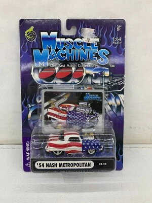 NASH METROPOLITAN '54 1954 MUSCLE MACHINES CHASE 1/64 DIECAST CAR EE. UU. 03-43 Foto 1 de 3