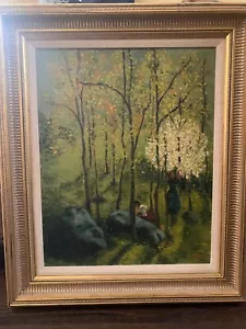 Ölgemälde von Christopher McCall gekauft auf der Village Art Show 1998 - NYC - Bild 1 von 7
