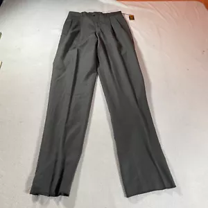 Vintage Wool Pants Mens 31 Gray Pleated Business Slack Jones New York 31 x36 Nos - Picture 1 of 20