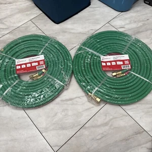 Lot Of 2 Xtrweld HTWT14BB-25 Twin Hose Grade T BB Fittings VD 1/4 inch 25 feet - Picture 1 of 5
