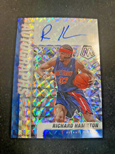 2020-21 PANINI MOSAIC Richard Hamilton PISTONS SILVER PRIZM AUTO AUTOGRAPH Card
