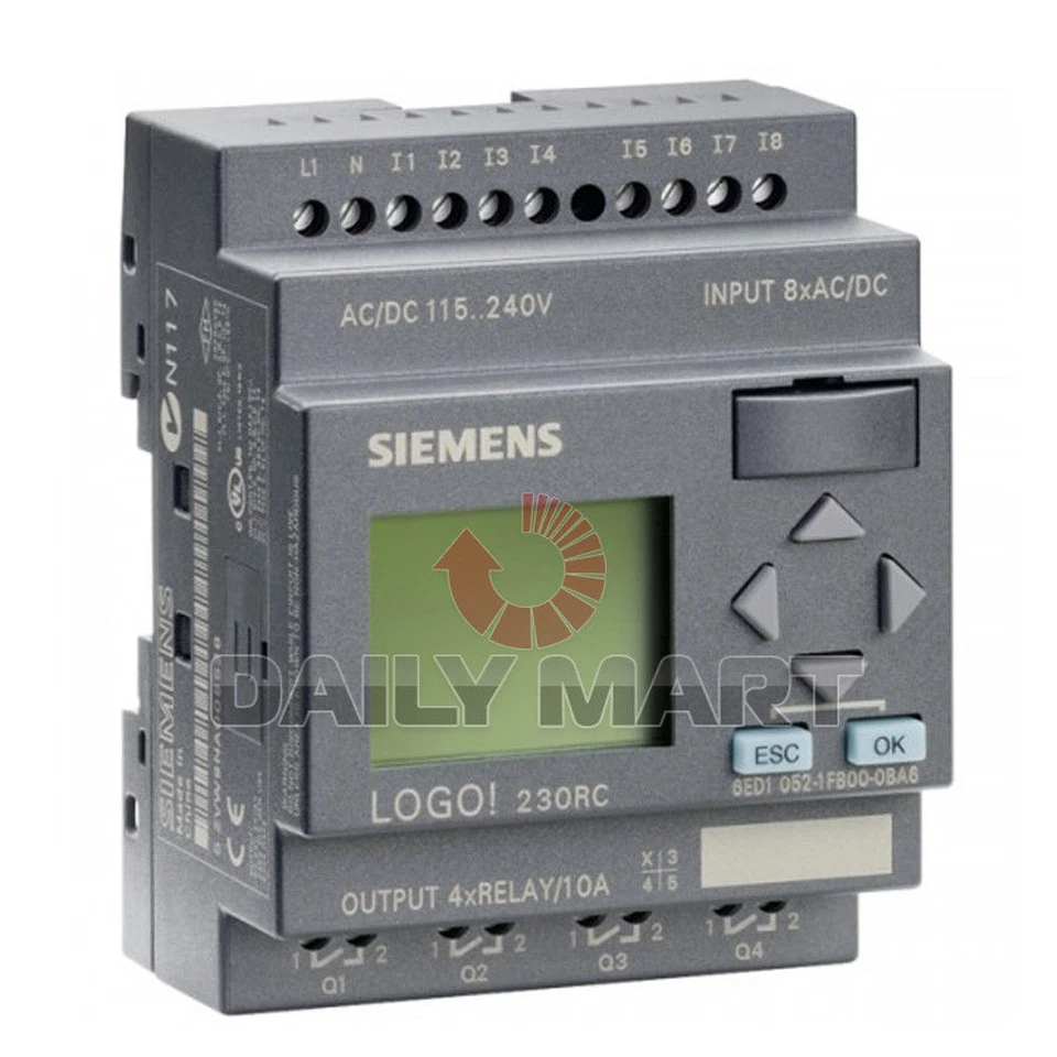 NEW Siemens LOGO! 230RC 6ED1 052-1FB00-0BA6 LCD Logic Module 230V, FREE SHIPPING - Image 1 of 3