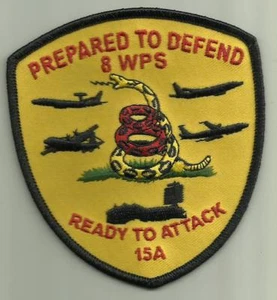 8 WPS USAF PATCH ELECTRONIC RADAR AIRCRAFT PILOT CREW AVIATION SOLDIER USA FLY - Picture 1 of 1
