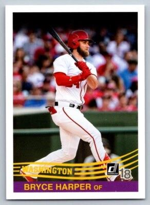 Bryce Harper 2018 Donruss #270 - Image 1 of 2