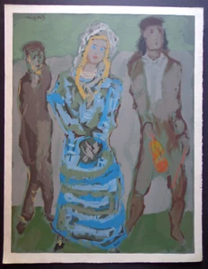 Mané Katz, “Rachel Entra”, litografia c. 1966 A. Manaranche INV 3183 - Foto 1 di 5