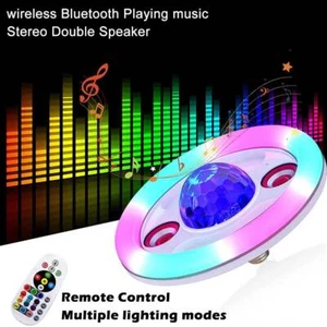 Wireless Bluetooth LED Light Speaker Bulb RGB E27 36W Music Playing Party Lamp - Picture 1 of 12
