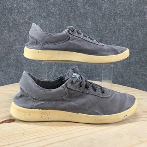 Natural World Shoes Mens 43 Basquet Atlethic Gray Sneaker Lace Up Canvas Low Top - Picture 1 of 23