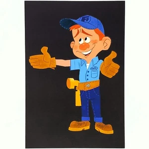 Wreck-It Ralph Postcard Fix-It Felix Concept Art of Disney Bill Schwab Clearance - Picture 1 of 2