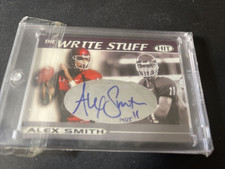 2005 Sage Hit Alex Smith RC Write Stuff Auto 14/25 AUTO