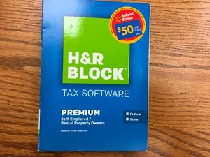 2015 H&R Block Premium Federal and State BRAND NEW!!! FACTORY SEALED!!! - Picture 1 of 3