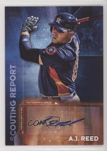 2016 Topps Update Scouting Report Auto AJ Reed #SRA-ARE Rookie Auto RC
