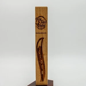 Tala de zorro artesanal sidra grifo mango barril barra superior Kegerator Brewing Hood River Oregon - Imagen 1 de 12