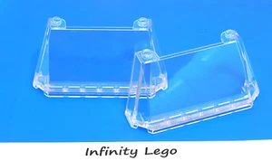 2 LEGO Transparent / Clear Windscreen 8 x 3 x 3 Angle/45/73/73 (20684) 2 Pieces - Bild 1 von 1