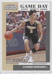 2019 Panini Contenders Draft Picks Game Day Tickets Carsen Edwards #29 Rookie RC
