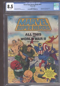 MARVEL SUPER HEROES MODULE #MT1 "ALL THIS WORLD WAR 2" CGC 8.5 "SEALED " - Imagen 1 de 2