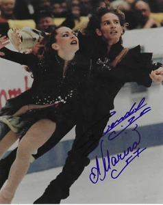 Signed MARINA ANISSINA & GWENDAL PEIZERAT 8x10 Photo Ice Skating Olympics w/COA - Picture 1 of 1
