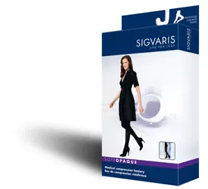 Sigvaris 840 Soft Opaque 30-40 Compression OPEN Toe Pantyhose 843P - Picture 1 of 1