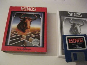 Minos Amiga game complete Turtle Byte 1989 - Picture 1 of 2