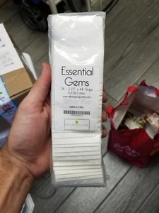 essential gems 24 - 2 1/2 X 44 Strips 100% Cotton "White OUT" - Picture 1 of 7